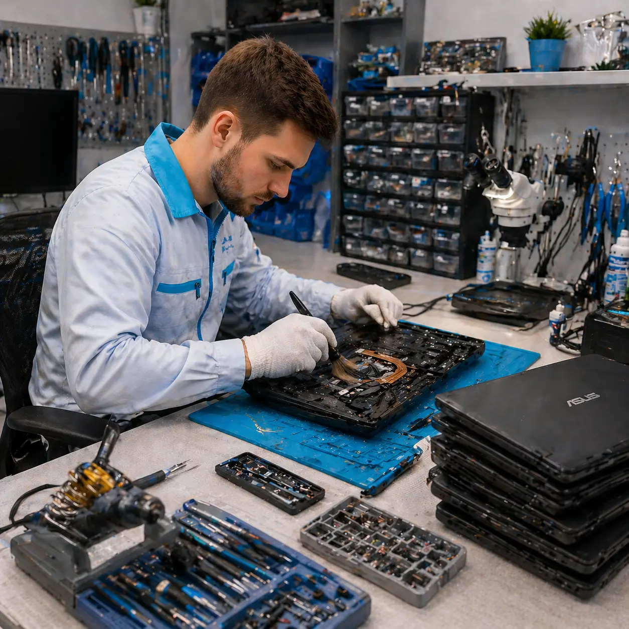 чистка ноутбука Asus в Калининце