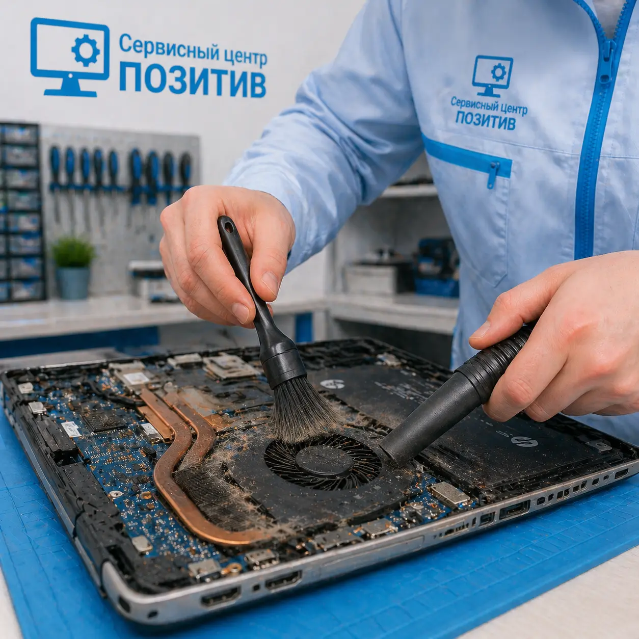 чистка ноутбука HP в Калининце