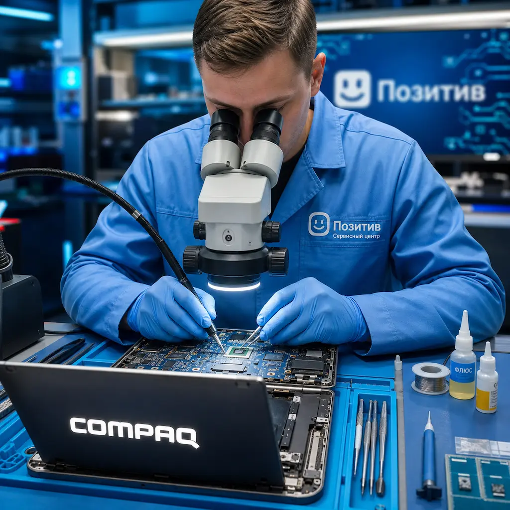 Замена видеокарты ноутбука Compaq в Калининце