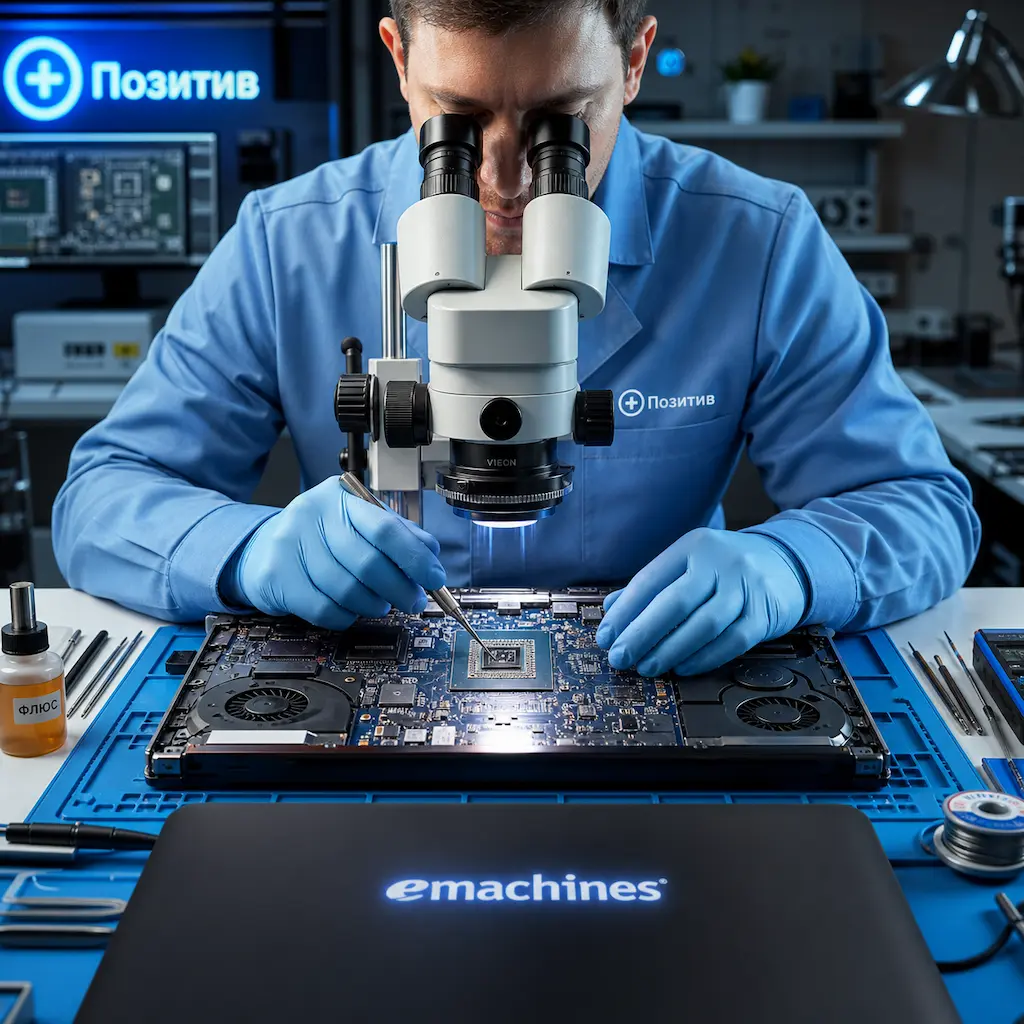 Замена видеокарты ноутбука Emachines в Калининце