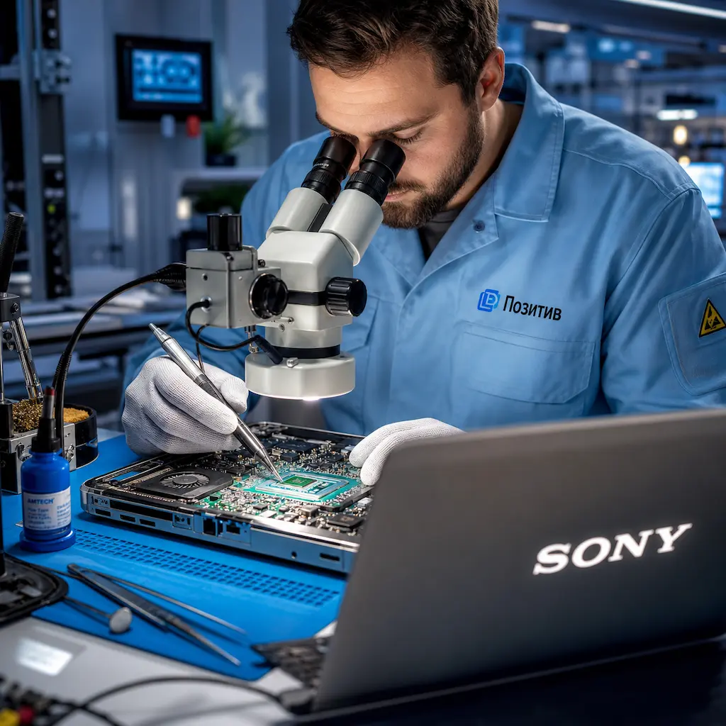 Замена видеокарты ноутбука Sony в Калининце