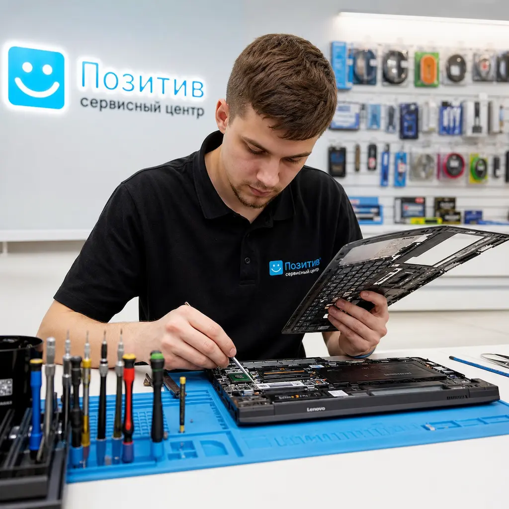 заменить клавиатуру на ноутбуке Lenovo в Калининце