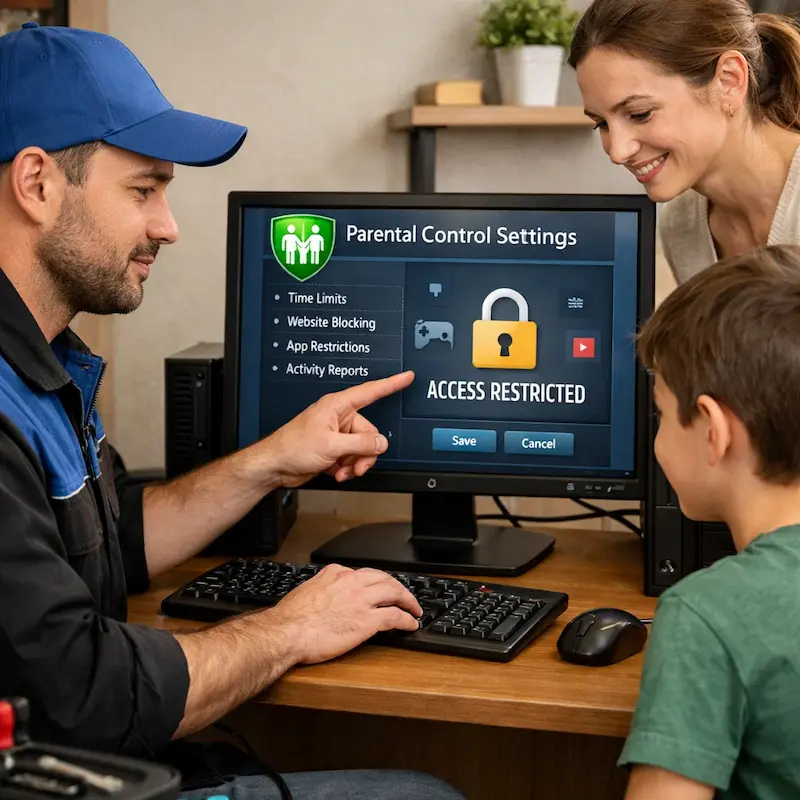 Родительский контроль на компьютере и ноутбуке в Калининце