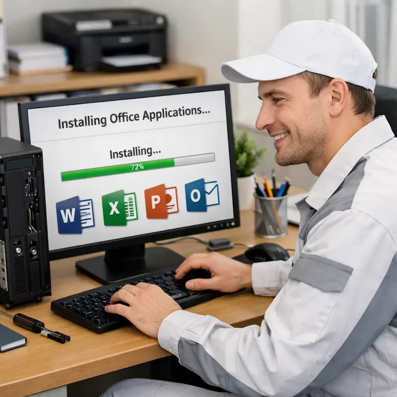 Установка и настройка программ на компьютере в Калининце