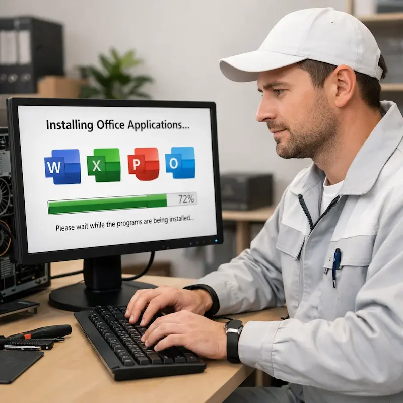 установка офисных программ на компьютер в Калининце