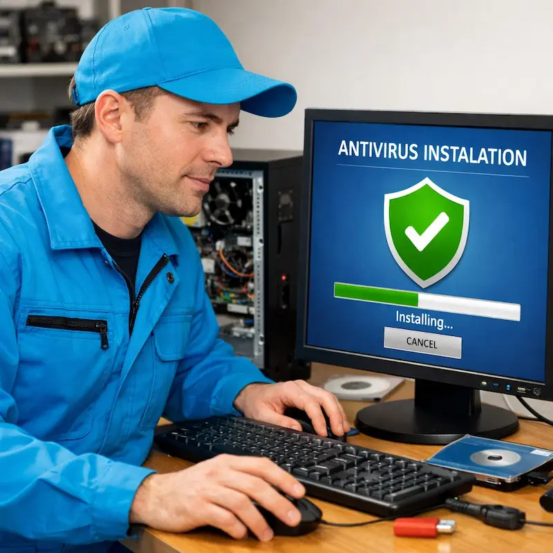 Установка антивируса на ноутбук в Калининце