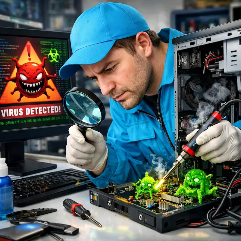 Вылечить компьютерный вирус в Калининце