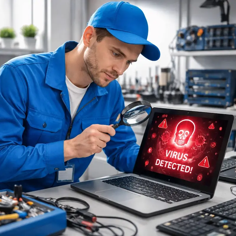 Поиск компьютерных вирусов в Калининце