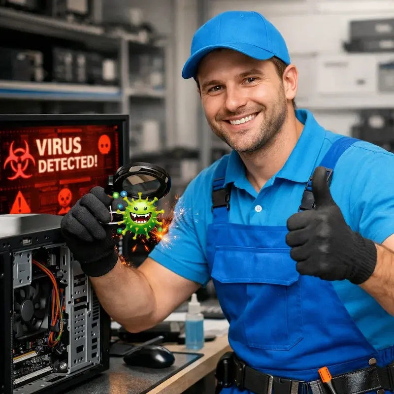 Удаление вирусов с компьютера в Калининце